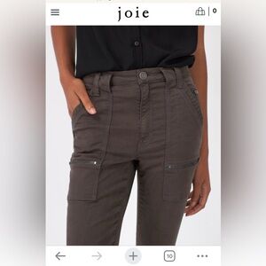 Joie Brown high Rise Cropped Park Pants